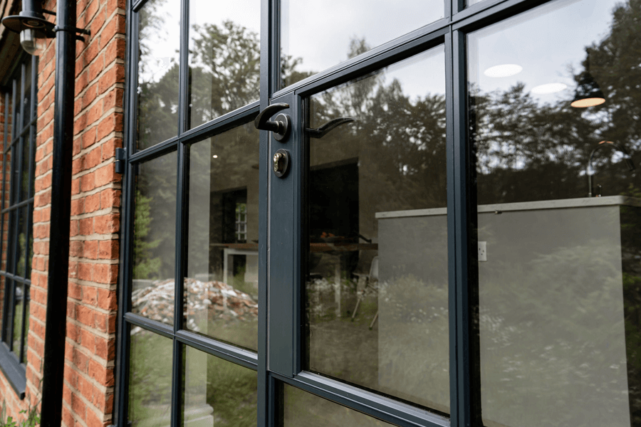 External steel doors handle