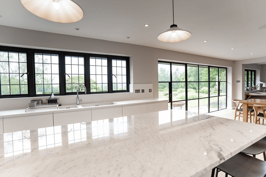 Steel kitchen doors and windows