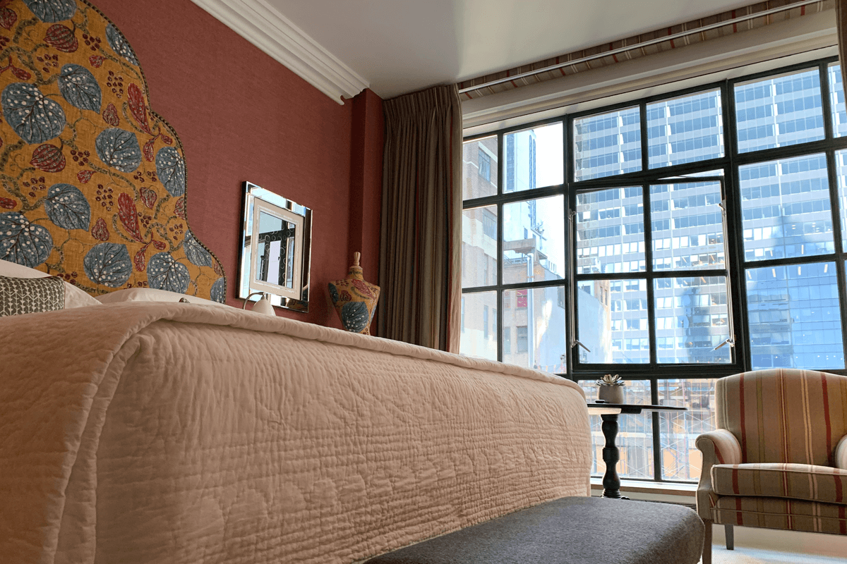 Hotel using steel Crittall windows