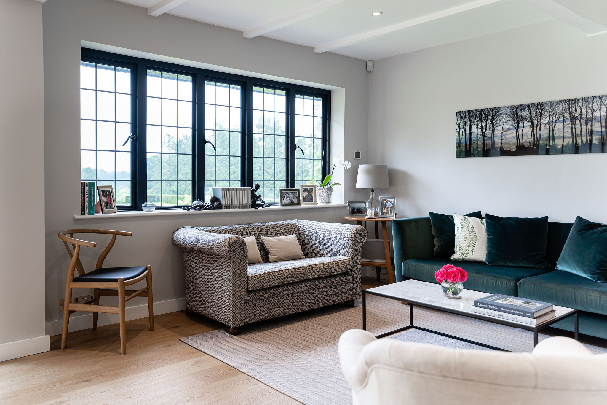 Modern living space with fitting Crittall windows