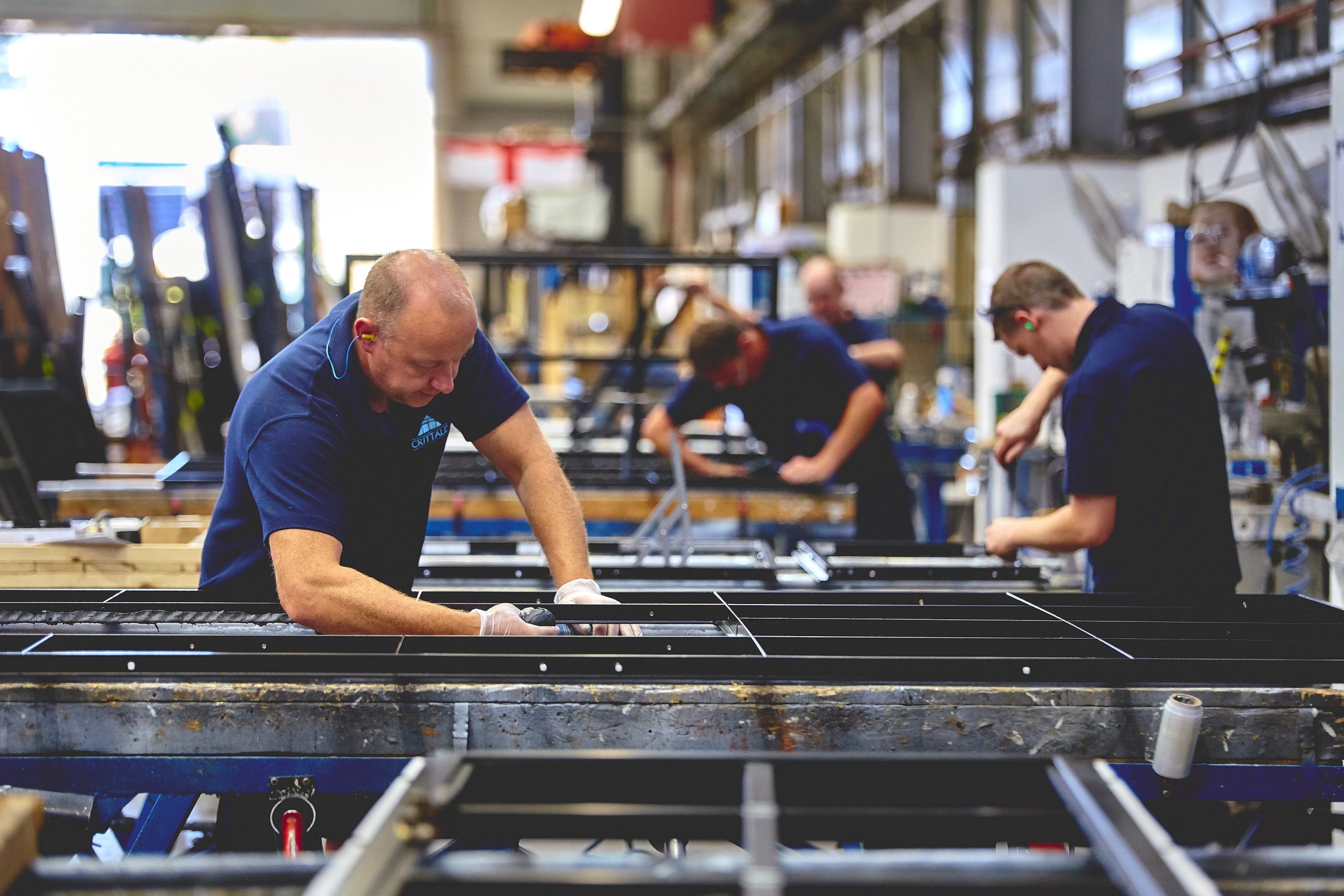 Crittall employees working in factory