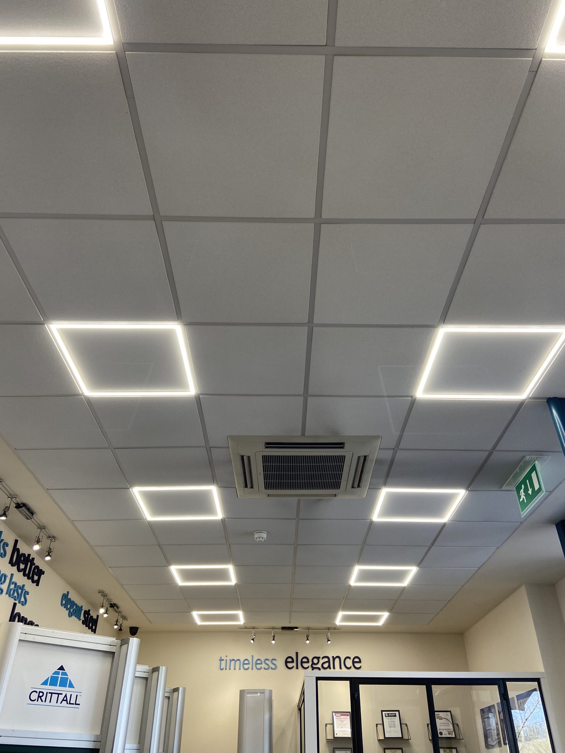 Lights for Crittall showroom