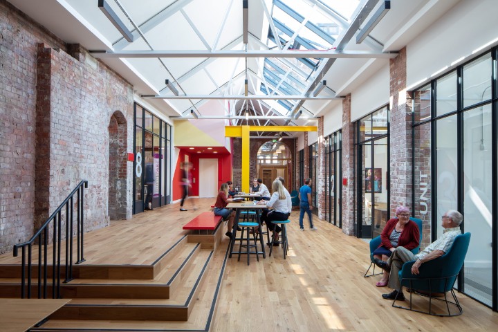 Black steel windows and door for Hartlepool Offices