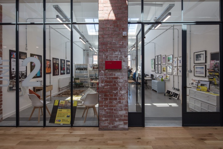 Black steel windows and door for Hartlepool Offices