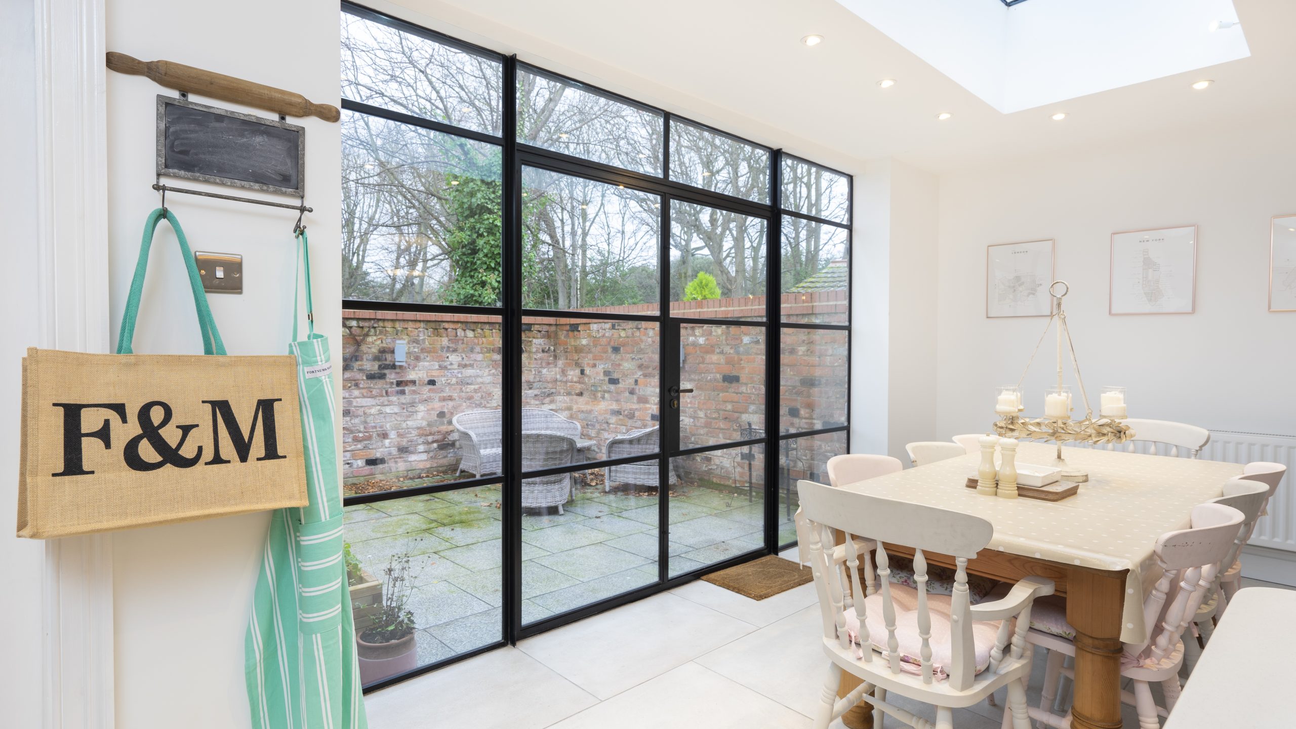 Crittall french aluminium door