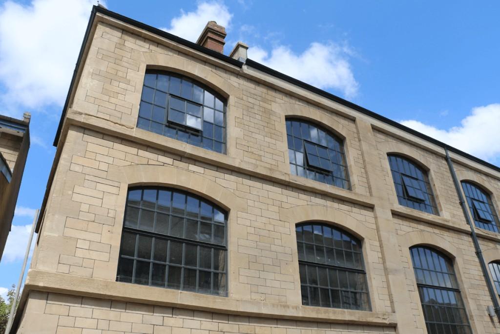 Steel commercial windows