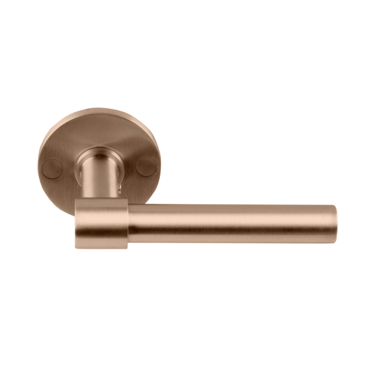 formani one door handles on rose pvd light bronze