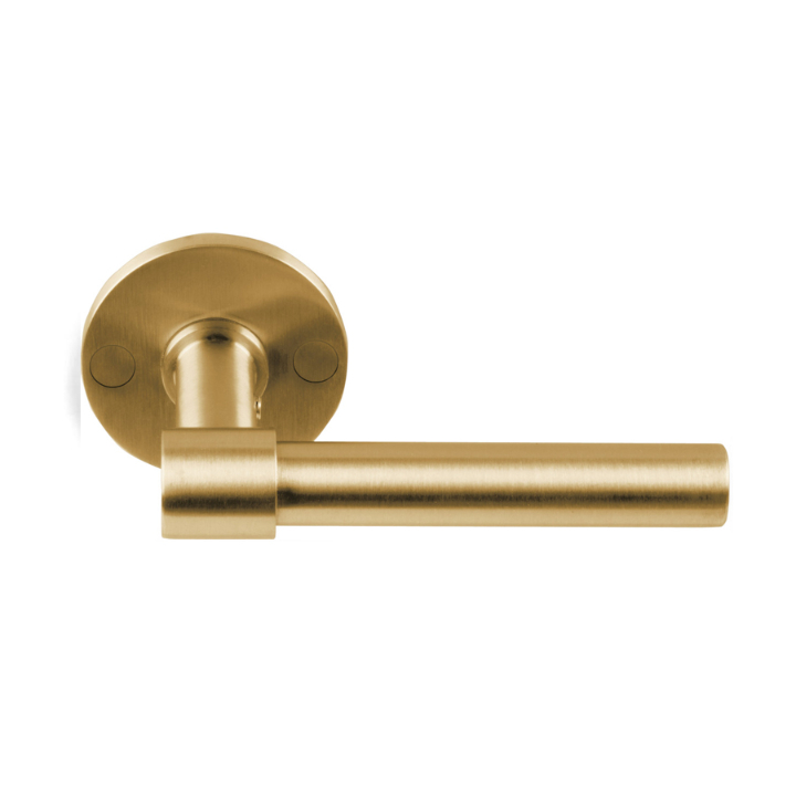 formani one door handles on rose pvd satin gold