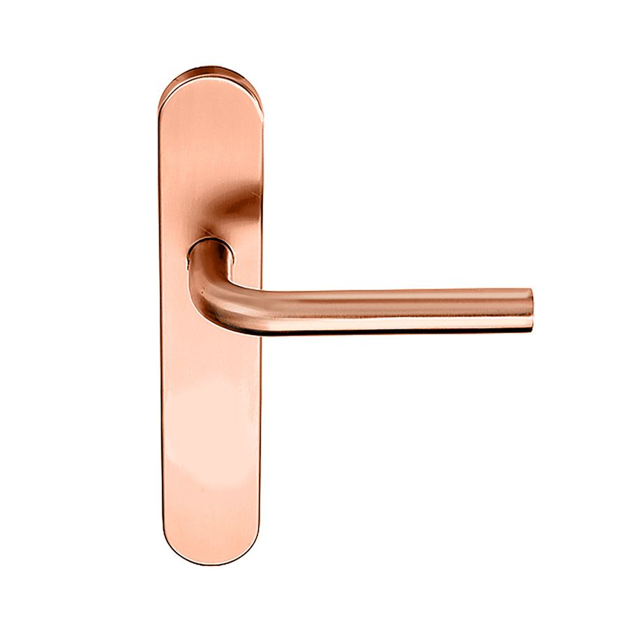 formani basics door handle on plate polished copper