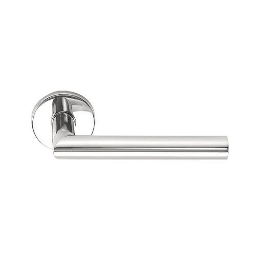 formani basics door handle on rose polished stainless steel