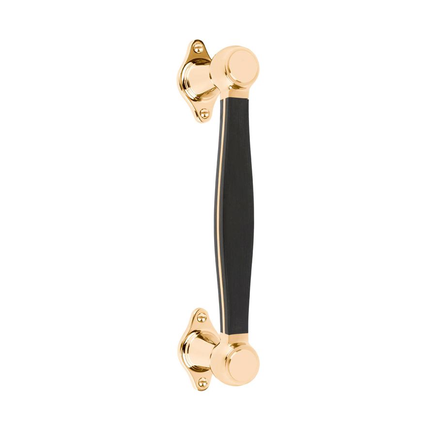 formani bosco pull handle brass unlacquered _ satin black