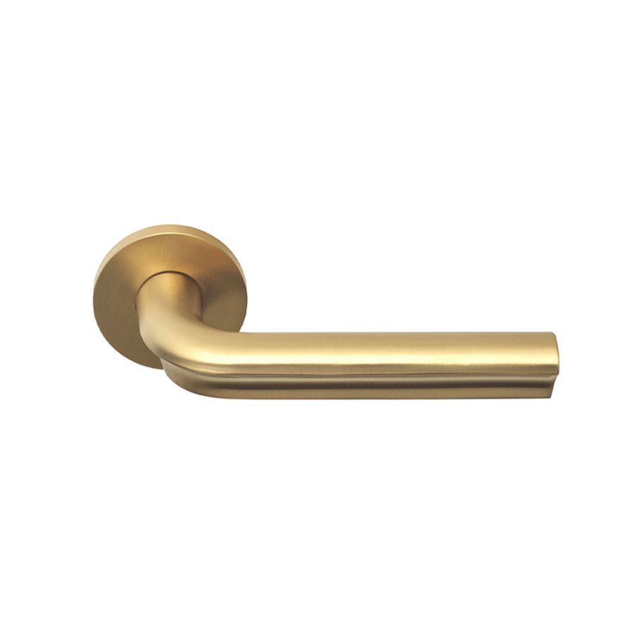 formani eclipse door handle on rose pvd satin gold