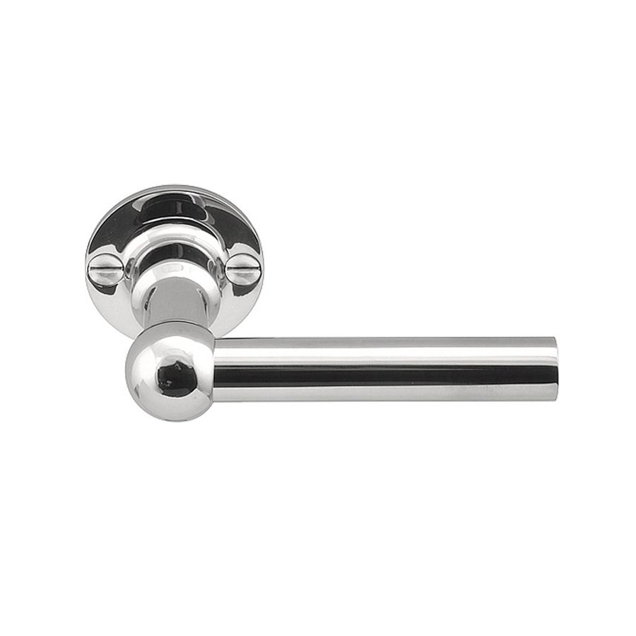 formani ferrovia door handle on rose polished stainless steel