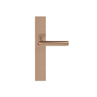 formani inc door handle on plate pvd light bronze