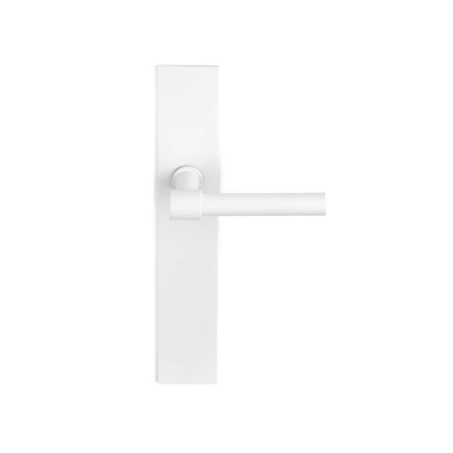 formani one door handles on plate white
