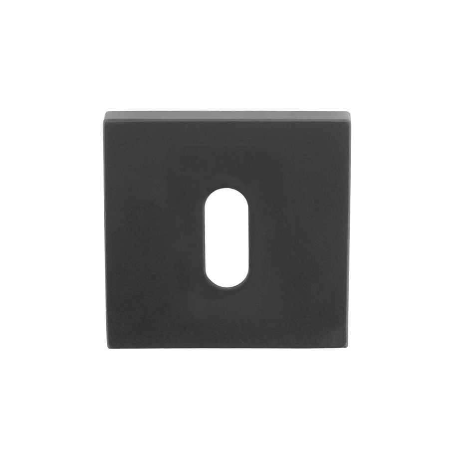 formani square key escutcheon satin black