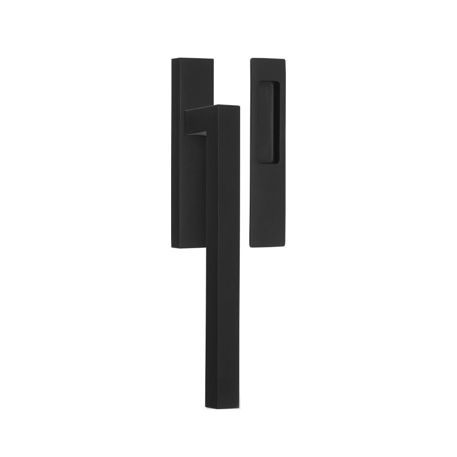 formani square sliding door handle satin black