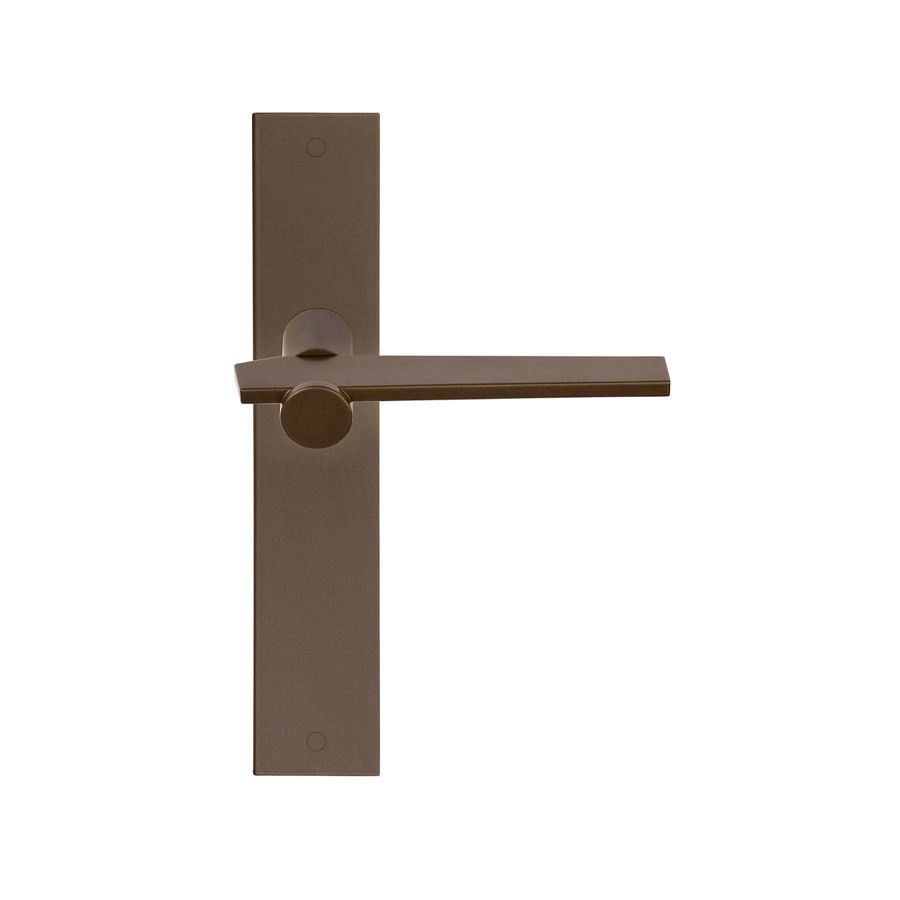 formani tense door handle on plate bronze