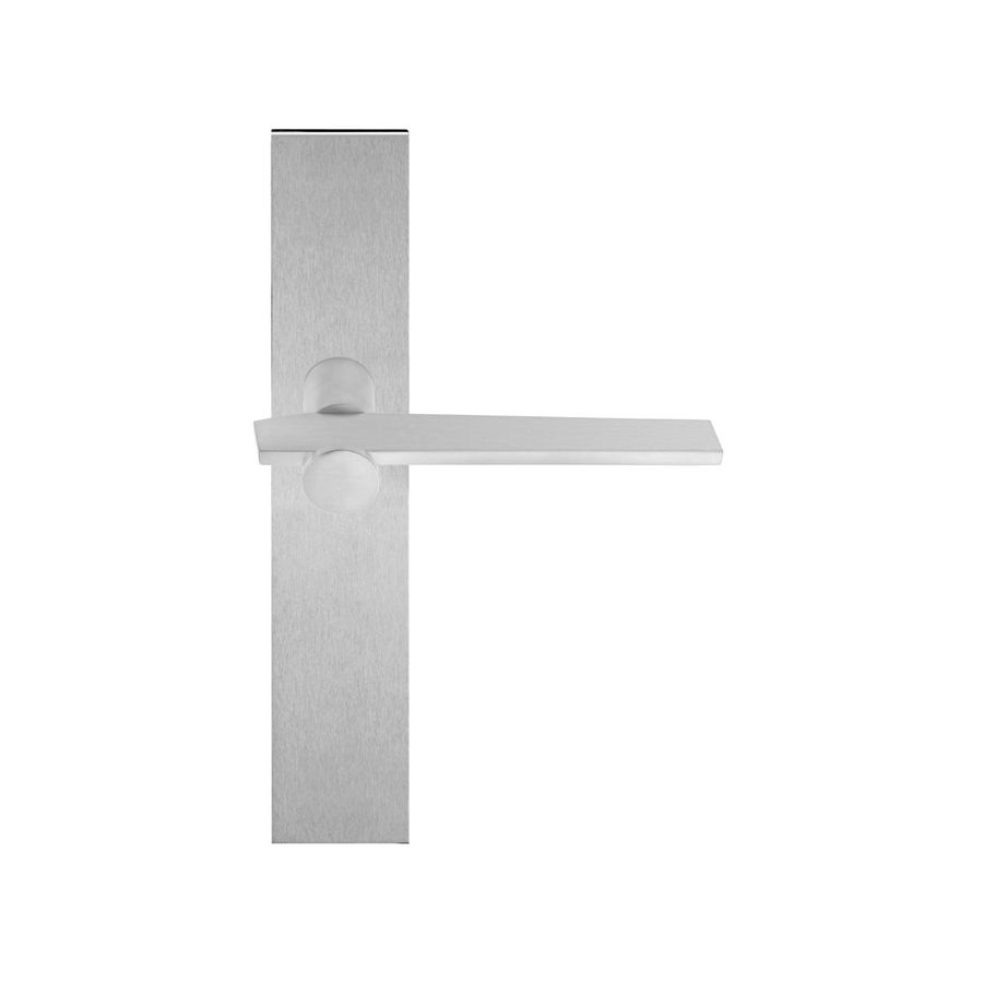 formani tense door handle on plate satin stainless steel